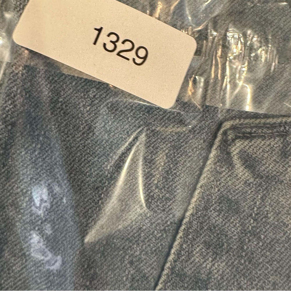 JBRAND Joan Crop Women's 28 Wide Straight Leg Crop Super High Rise Denim Jeans - Picture 11 of 12